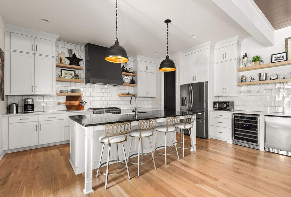 Fully stocked entertainers kitchen