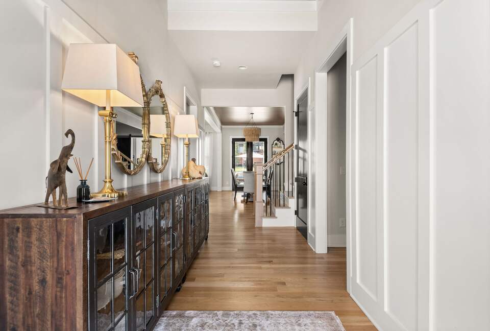 The front entryway welcomes you to this family home