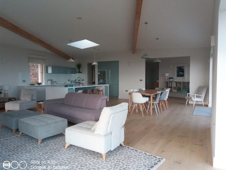 Open plan living area