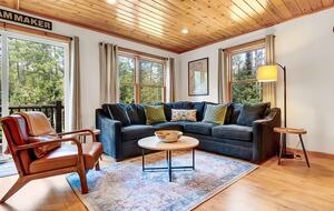 Classic Maine Chalet Near Sunday River with Firepit and Bonus Living Space - Bethel, Maine
