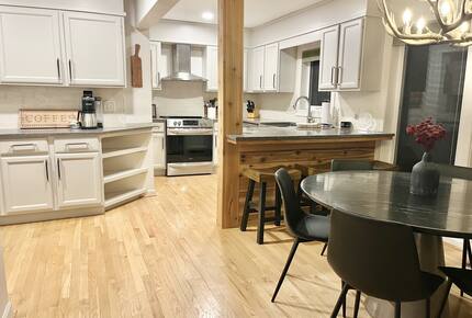 Brand New Kitchen Area with Wood Beams and Majestic Views