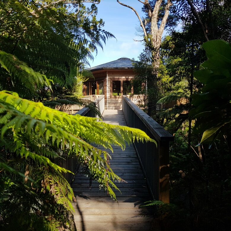 Octagonal Forest Treehouse with Private Spring-Fed Hot Tub - Waiheke Island, New Zealand