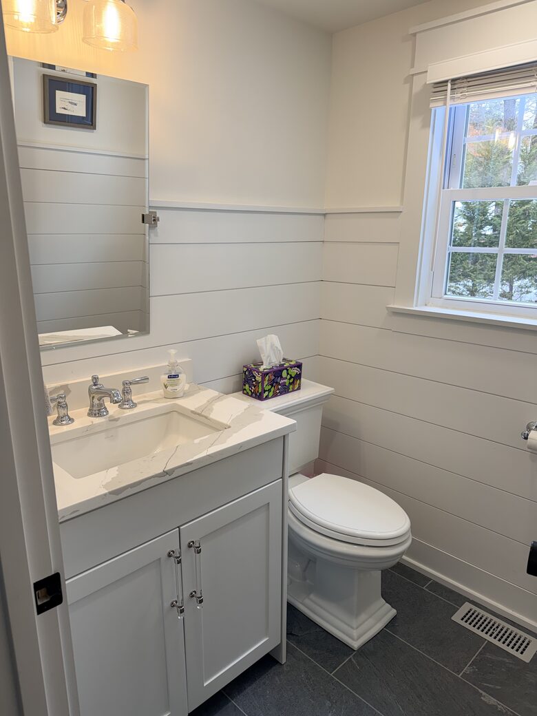 First floor half bath