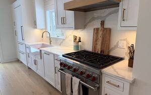 Wolf range, Cove dishwasher and Sub-Zero fridge