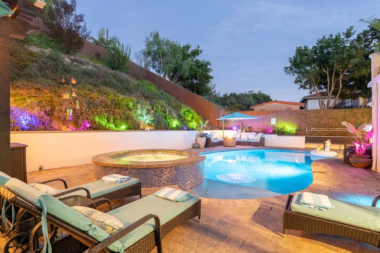 Private Pool, Spa and Outdoor Kitchen Estate in La Jolla - San Diego, California
