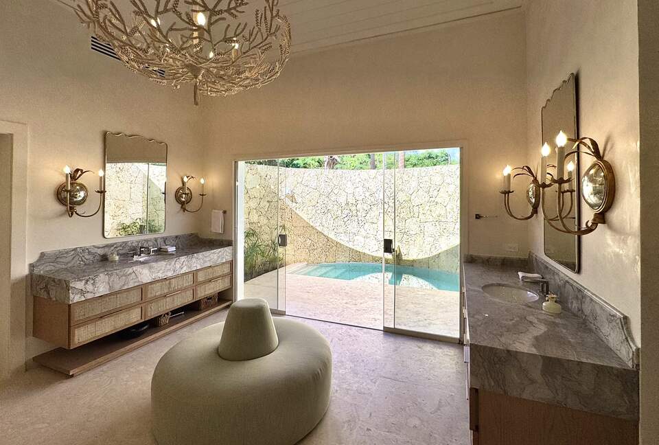 Master Bath with double vanities