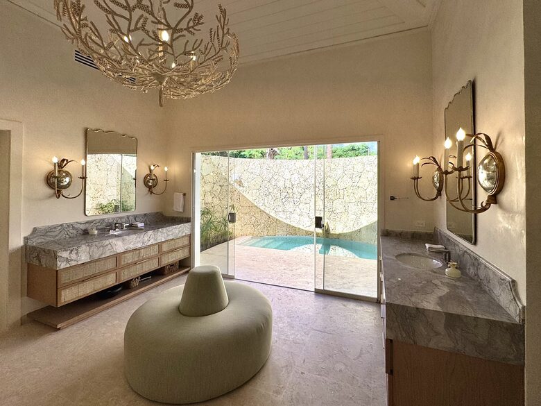 Master Bath with double vanities