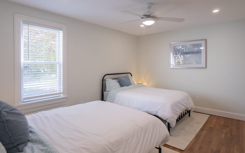 Bedroom 2 with 2 double beds