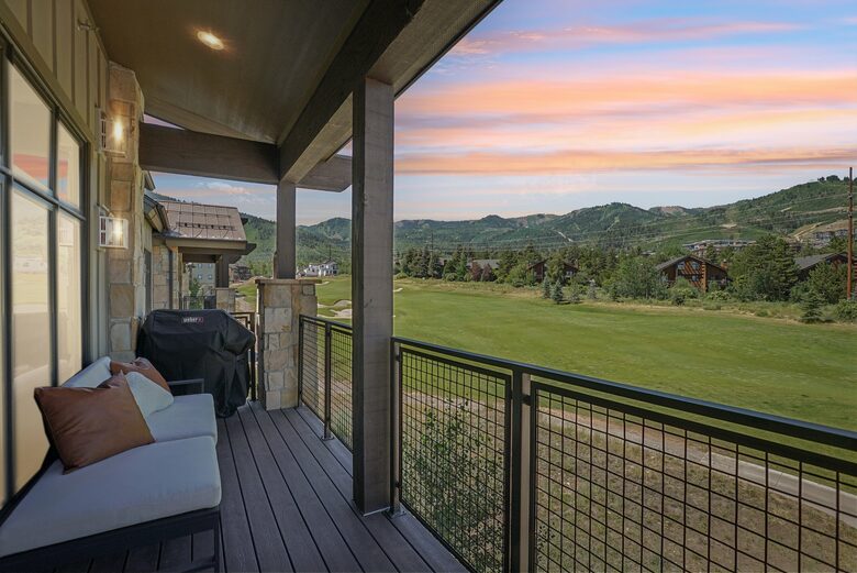 Sunset Over the Fairway, Facing Park City’s Slopes - Park City, Utah