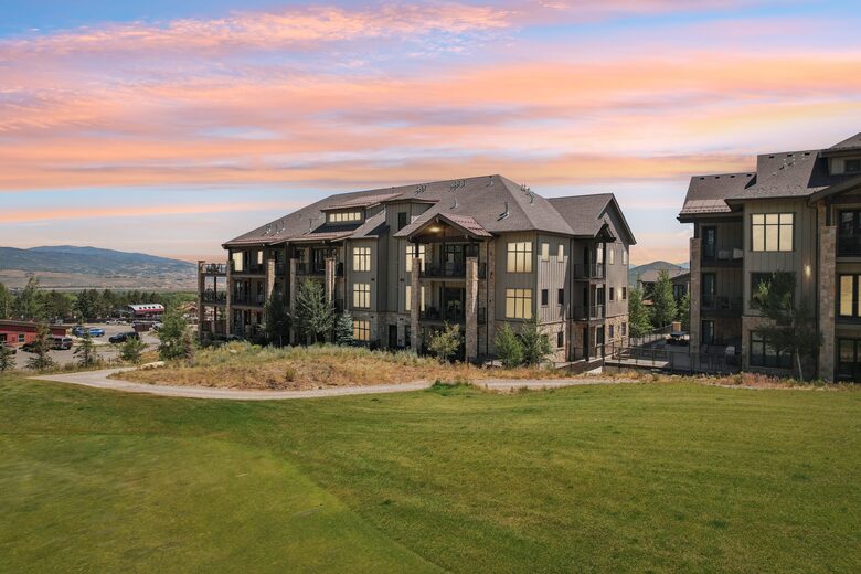 Sunset Over the Fairway, Facing Park City’s Slopes - Park City, Utah