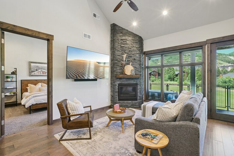 Sunset Over the Fairway, Facing Park City’s Slopes - Park City, Utah