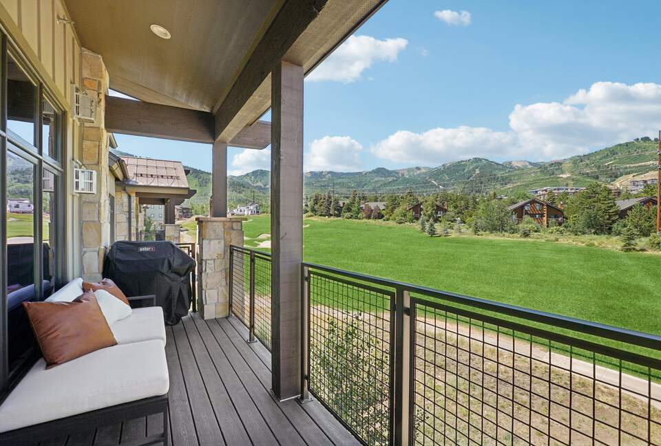 Sunset Over the Fairway, Facing Park City’s Slopes - Park City, Utah