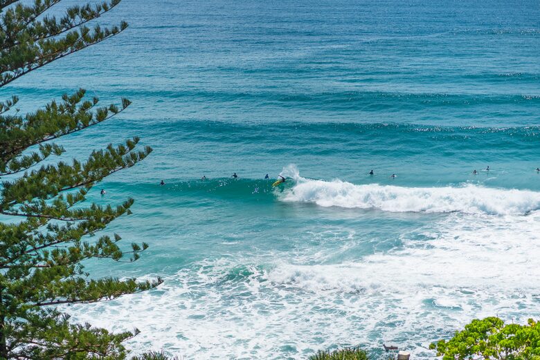 Pacific Ocean Views Beside Burleigh Head National Park - Gold Coast, Australia