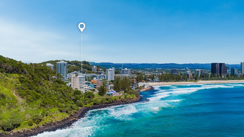 Pacific Ocean Views Beside Burleigh Head National Park - Gold Coast, Australia