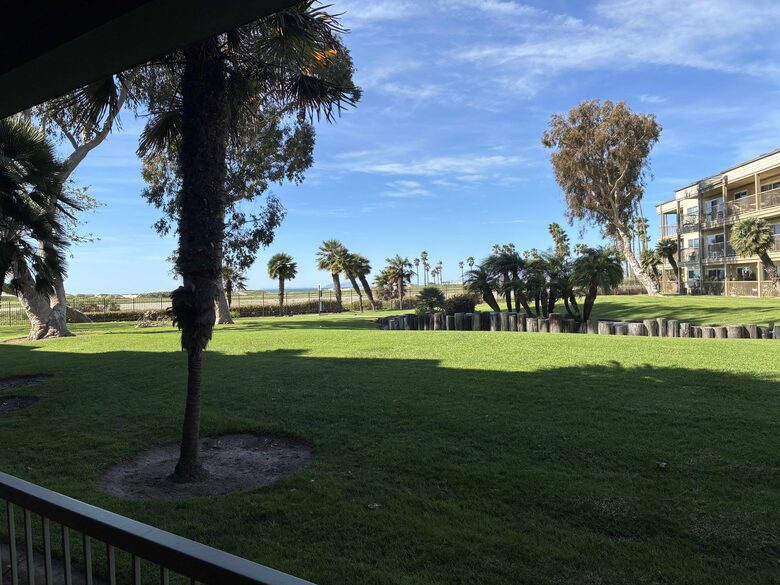 Ocean view from the living room