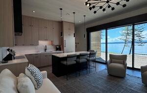 Kitchen and living room