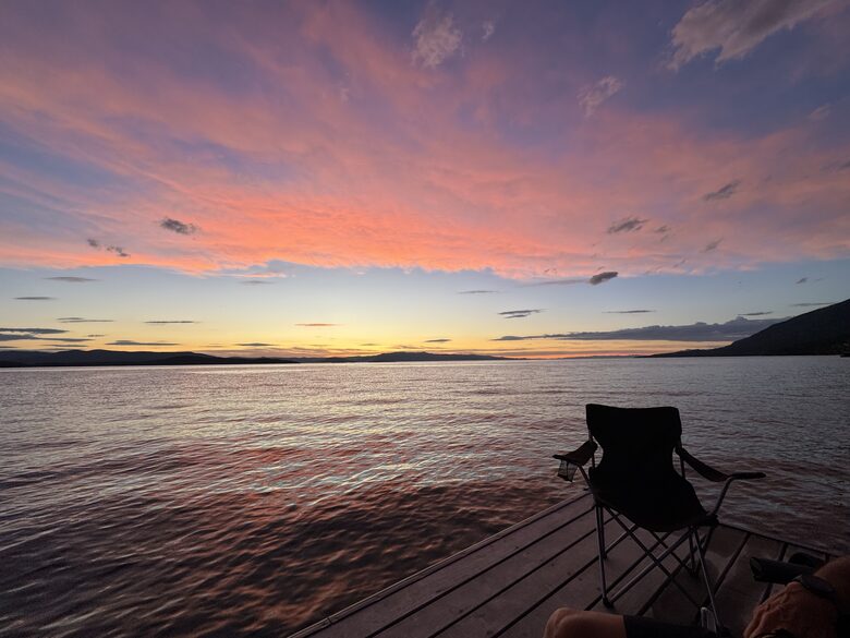 Sunset from dock