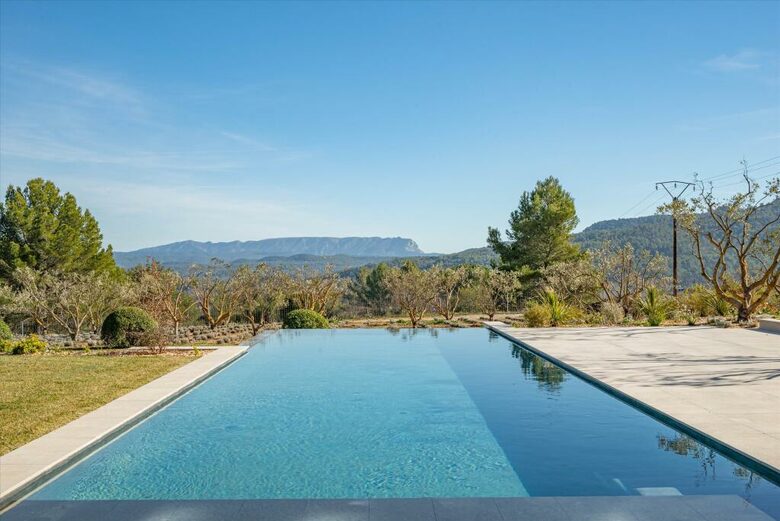 Panoramic Grandeur Facing Mont Sainte-Victoire - Le Puy-Sainte-Réparade, France