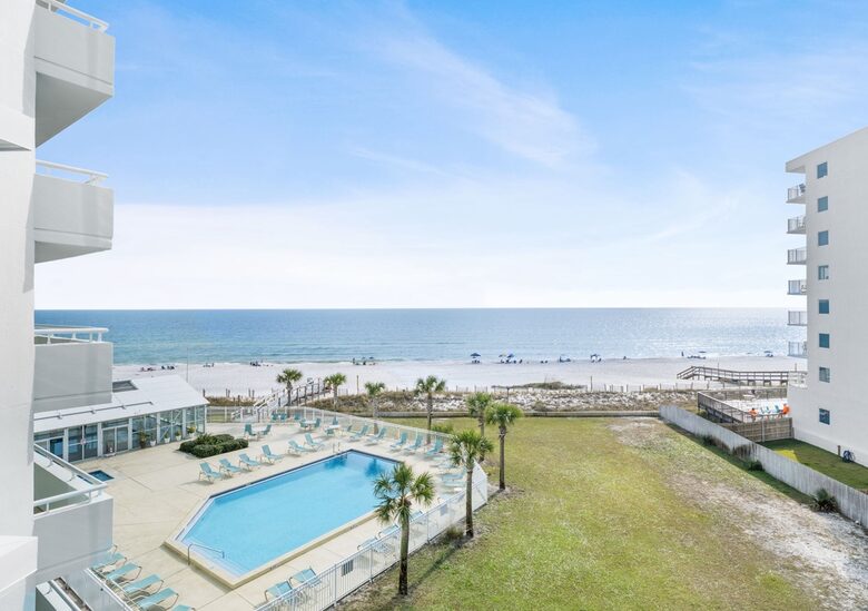 Beachfront Corner Condo with Gulf Views on Perdido Key - Pensacola, Florida