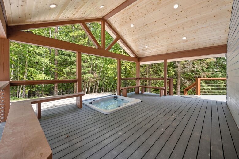 Forest Retreat with Covered Hot Tub Near Whitefish Mountain Resort - Whitefish, Montana