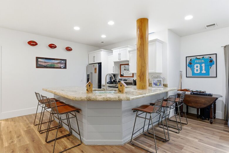 Basement Kitchen + Bar