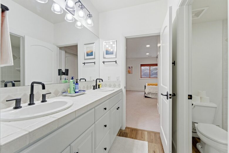 Basement Jack and Jill Full Bathroom