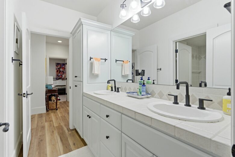 Basement Jack and Jill Bathroom