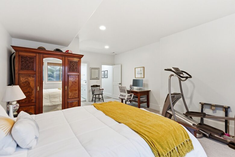 Basement Bedroom 5 + Elliptical Trainer