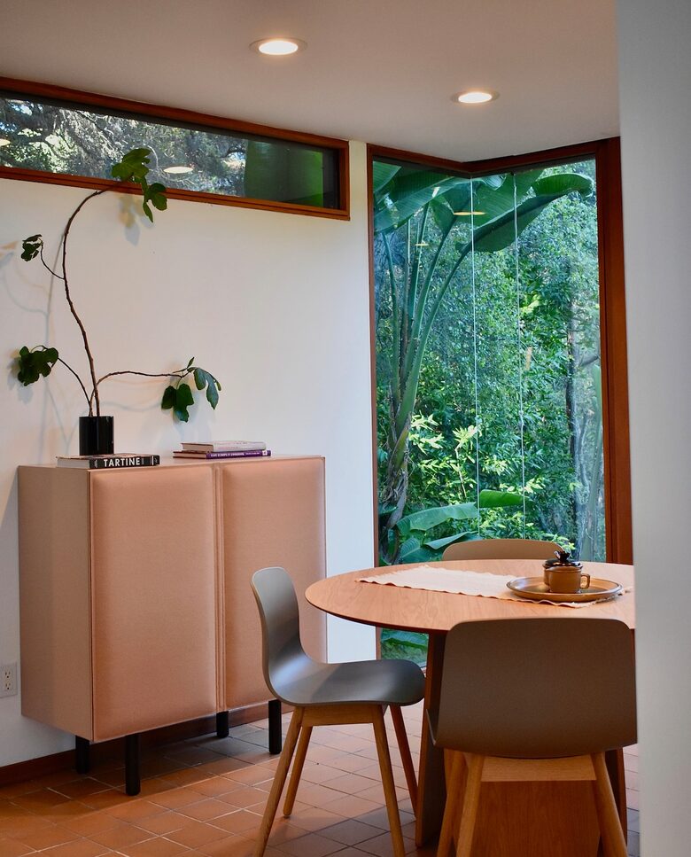 Dining Room with gorgeous windows -- indoor-outdoor living