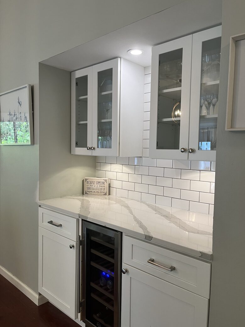 Wine Fridge/ Bar Area