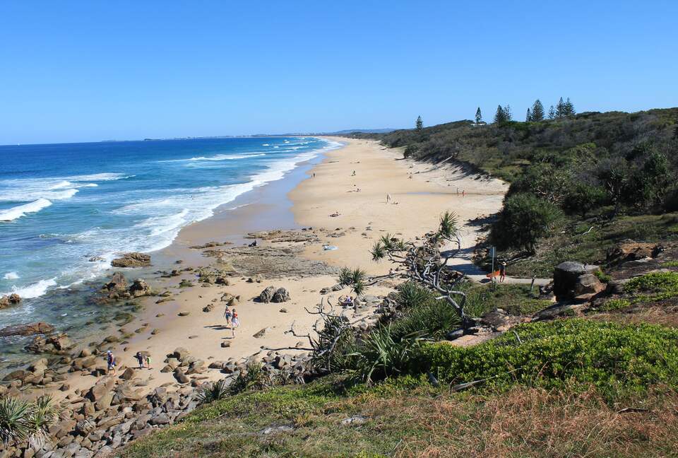The beach the house is situation next to.