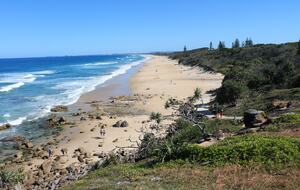 The beach the house is situation next to.