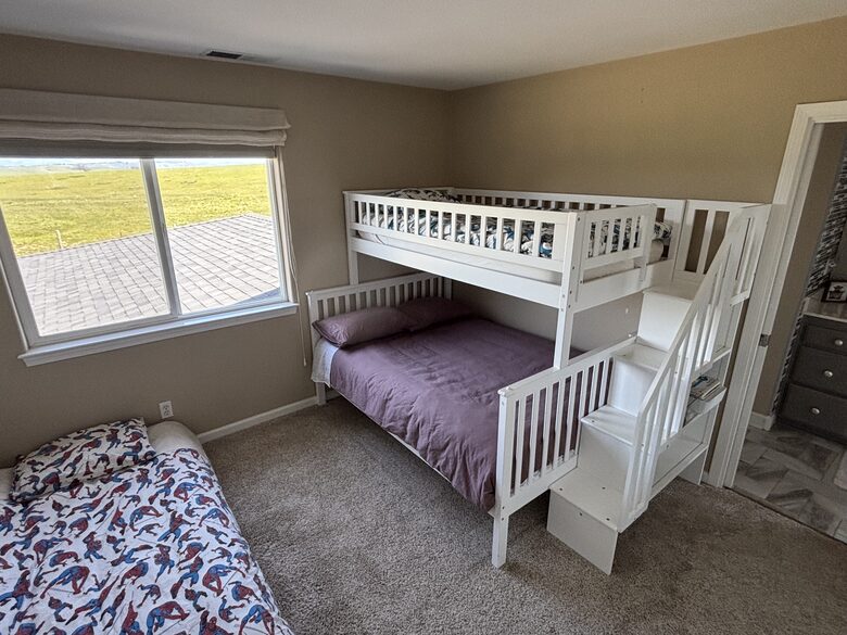 Upstairs bedroom - bunk (twin over full) and twin trundle