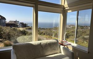 Living room with ocean view