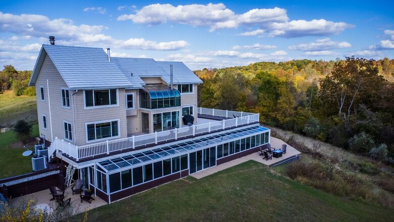 Two-Story Sunroom Above Strouds Run - Athens, Ohio