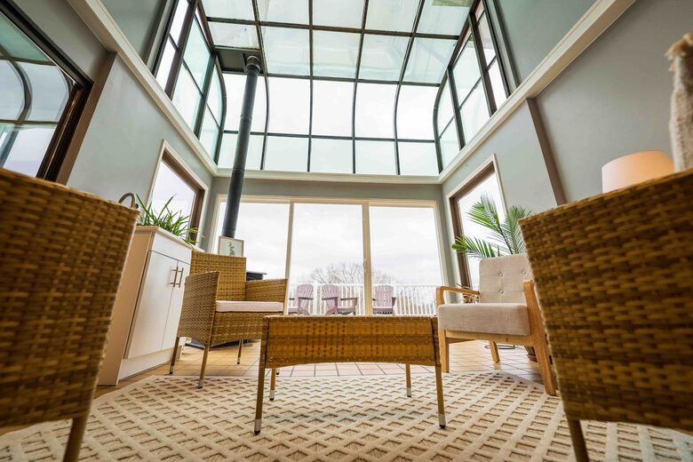 Two-Story Sunroom Above Strouds Run - Athens, Ohio