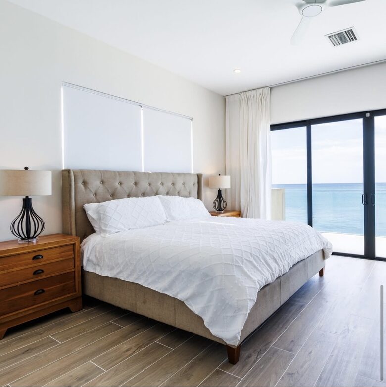 Master bedroom ocean view with full ensuite and walk in closet