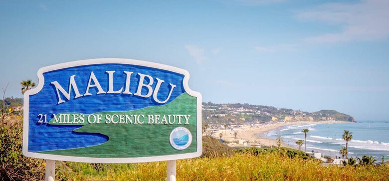Malibu's famous Pacific Coast Highway is 10 minutes away