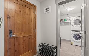 Ensuite storage and laundry room.
