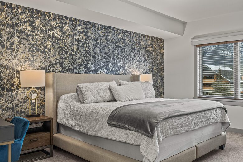 Master bedroom with King bed.