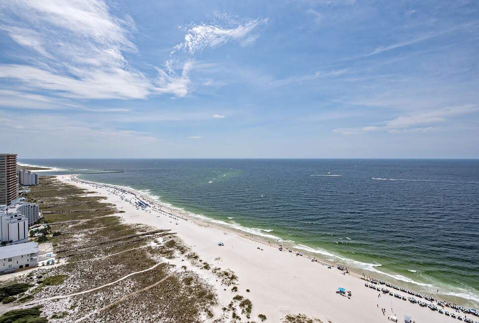 Panoramic Gulf & Beachfront Views from an Elevated Corner Retreat - Orange Beach, Alabama