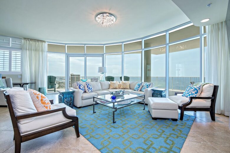 Panoramic Gulf & Beachfront Views from an Elevated Corner Retreat - Orange Beach, Alabama