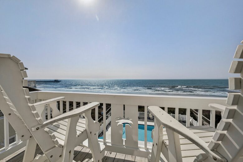 Oceanfront- Heated Pool! Private & Hot Tub - North Topsail Beach, North Carolina