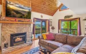 Blue Ridge Cabin with Panoramic Views & Wraparound Decks - Maggie Valley, North Carolina