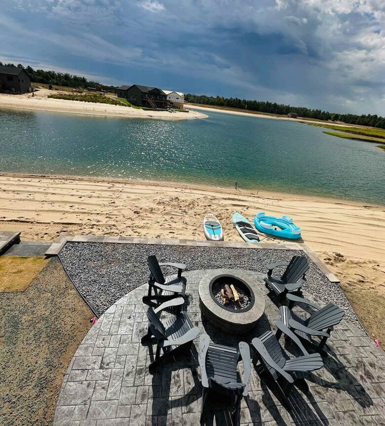 Wisconsin Lake House with Beach & Game Room - New Lisbon, Wisconsin