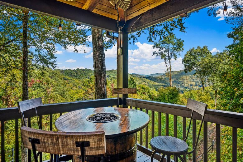 Blue Ridge Cabin with Panoramic Views & Wraparound Decks - Maggie Valley, North Carolina