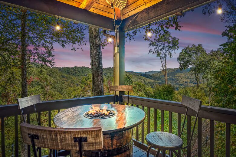 Blue Ridge Cabin with Panoramic Views & Wraparound Decks - Maggie Valley, North Carolina