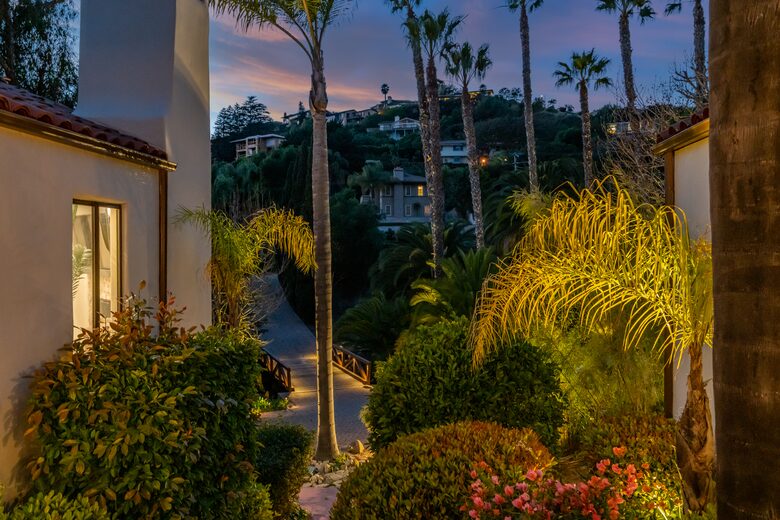 View from the front door of the house