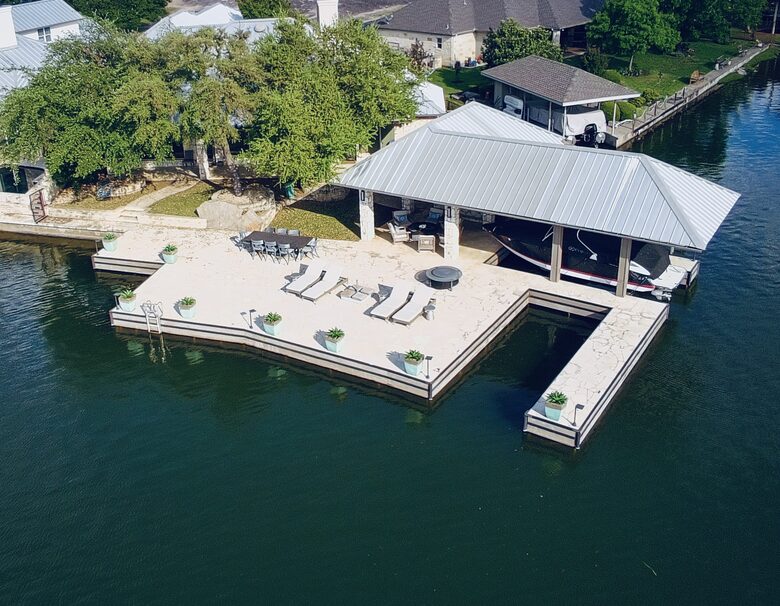 Waterfront Luxury on Lake LBJ | Dock, Outdoor Kitchen & Sunset Views - Horseshoe Bay, Texas