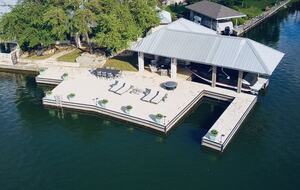 Waterfront Luxury on Lake LBJ | Dock, Outdoor Kitchen & Sunset Views - Horseshoe Bay, Texas